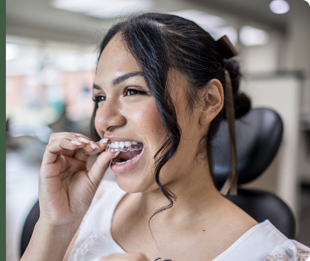 WE offer both 3M Clear Aligners and Invisalign Clear Aligners.